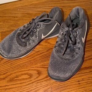 Nike women’s Dark Gray Knit Trainer Sneakers